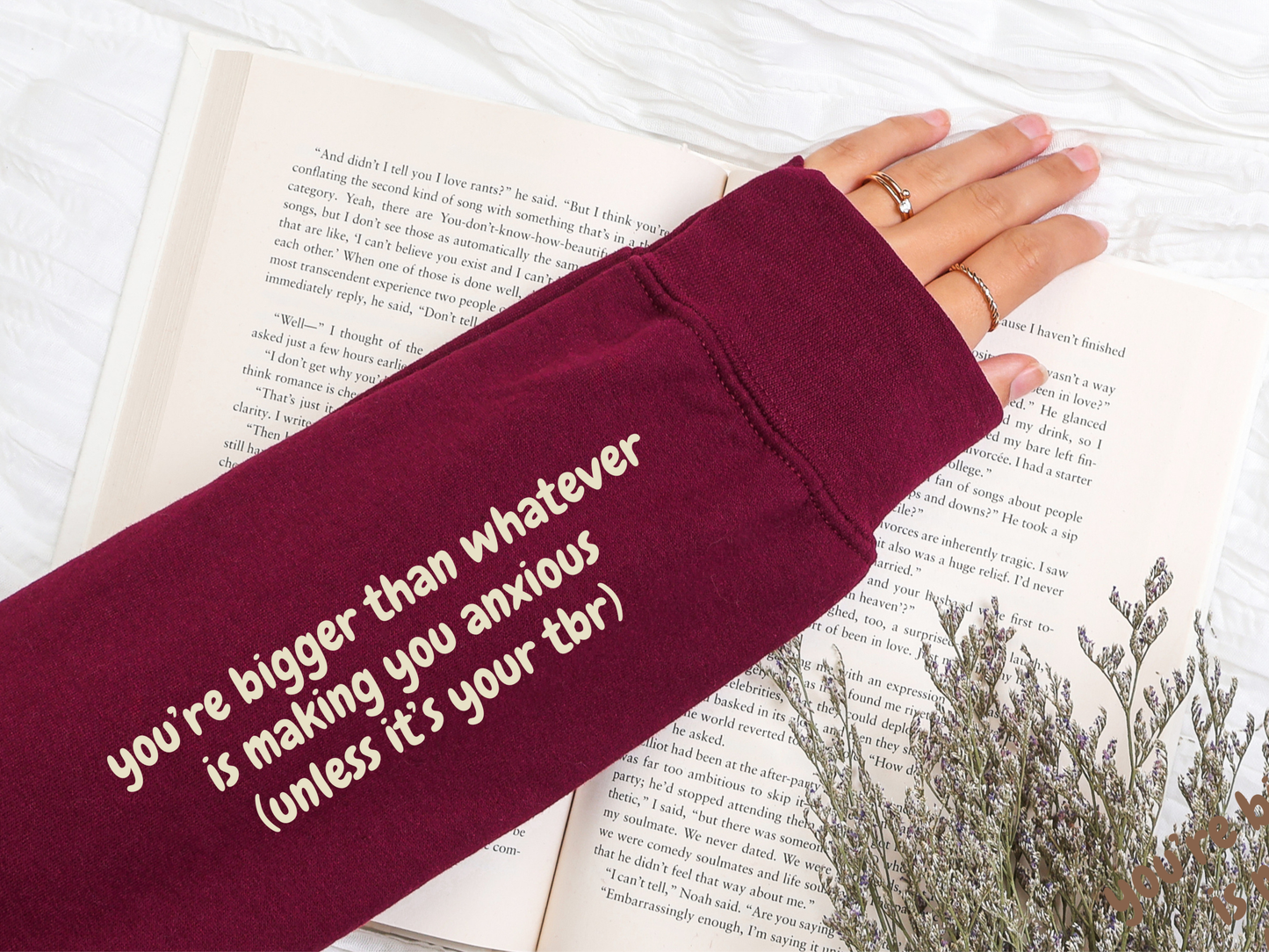 "Bigger Than Whatever Is Making You Anxious" Crewneck