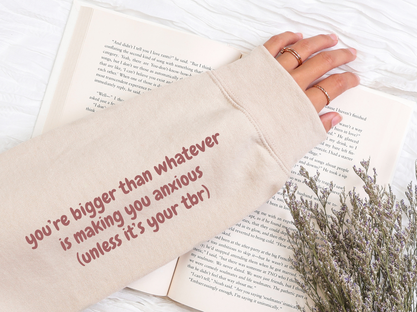 "Bigger Than Whatever Is Making You Anxious" Crewneck